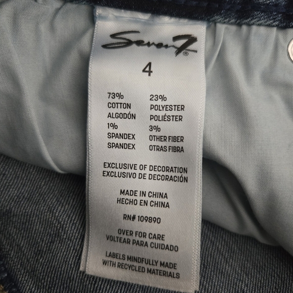 Seven7 Women's Tummyless Skinny Jean. Size 4. New.Tummy smoothing technology - Picture 9 of 11